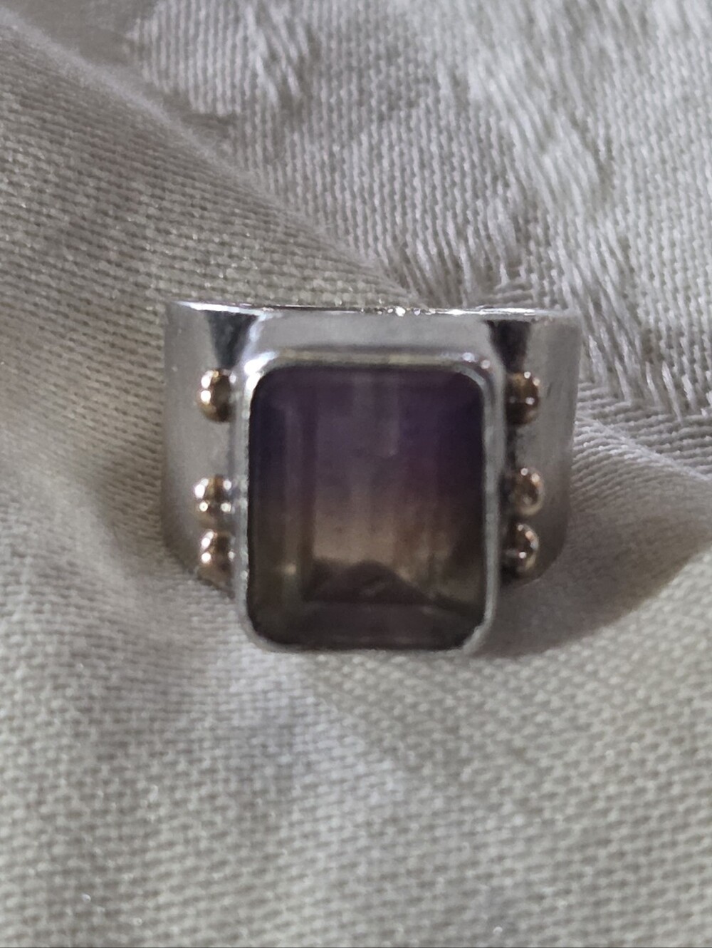 Obsidian Brand Ametrine Ring, Sterling Silver, Size 6